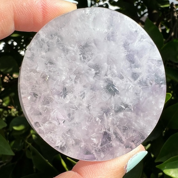 Amethyst Disc with Dendritic - Picture 4 of 7